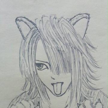ネコミミ落書き　umbrella柊さん
