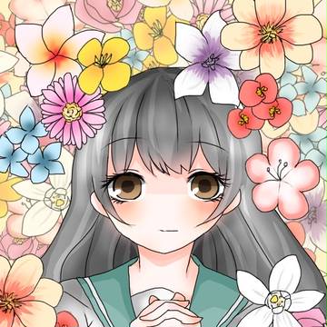 花と女の子