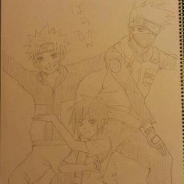 ナルトえんぴつ落書き