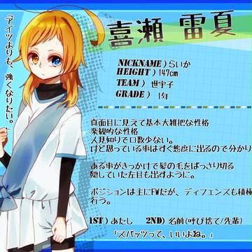 【絵師イナイレ化】喜瀬 雷夏【ぜうす】 再投稿