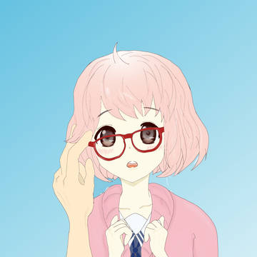 未来ちゃんの眼鏡のズレ