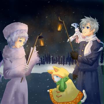 【金星号】雪中散歩【アオヤケ】