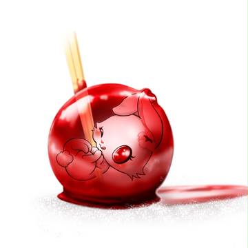 紅玉うさぎ飴