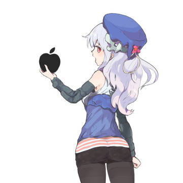 りんご丸かじり
