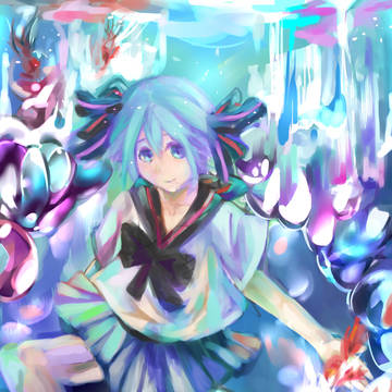 Bottle miku><
