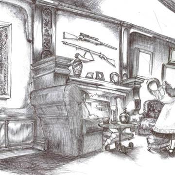 ボールペン画一発描き…ちょっと修正…＿|￣|○　　一月分