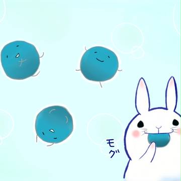 うさふん♪もぐもぐ