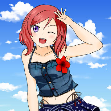 初めてのパソコンでお絵かき【真姫ちゃん】