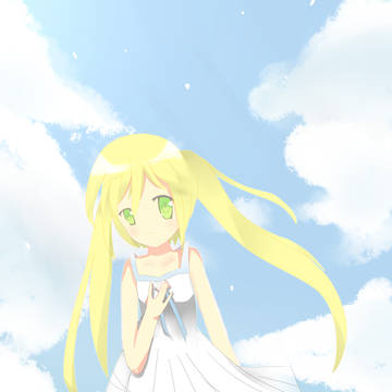 靑い空の下