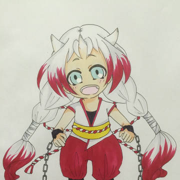 三本角の紅幼鬼