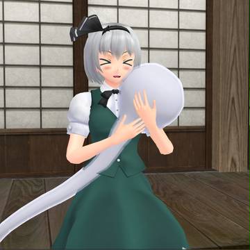 抱きつくみょん
