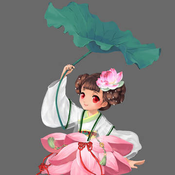 ハスの花の妖精