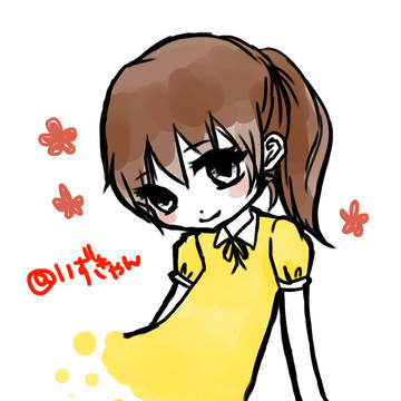 ポニテ女子落書き！