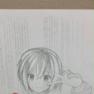 オリジナルで、女の子の落書き