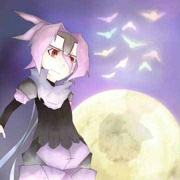夜空に佇むサバタ