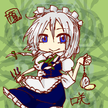 咲夜さんとメイリンさん