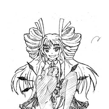 リリーゼちゃん踏まれたい落書き