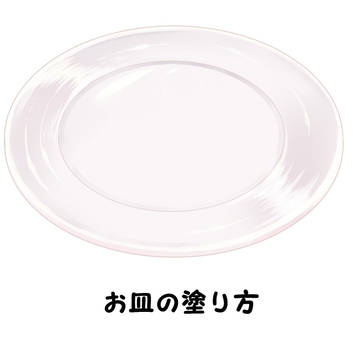 お皿の塗り方