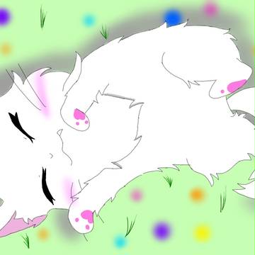 草原のにゃんこ
