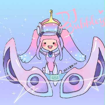 DJ PB!  (Princess Bubblegum)