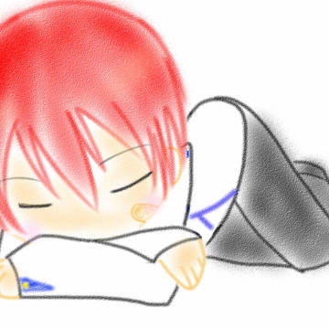 居眠りしそうなあきらっちょ