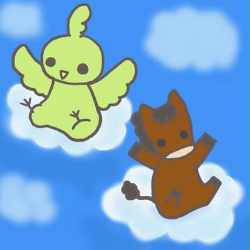 雲に乗って