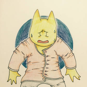 パッツパツパジャマを着たネコ