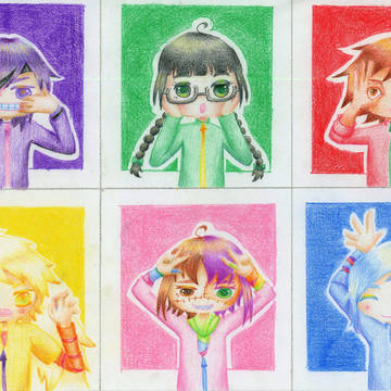 色鉛筆落書きつめ