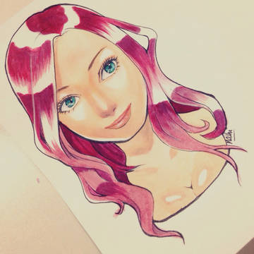 赤髪女子 Girl with Red Hair