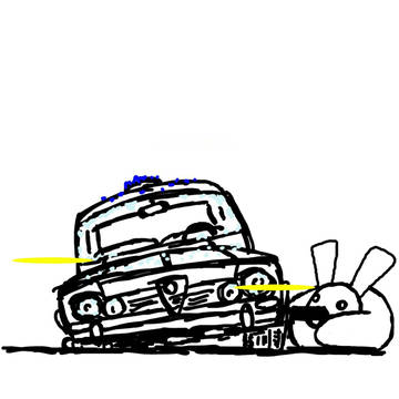 窮地のうさぎ