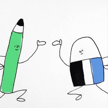 えんぴつくんとけしごむくん〜春の陽気〜