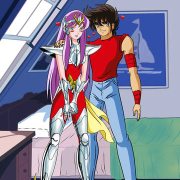Seiya y Saori