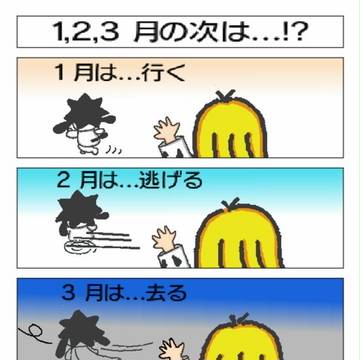 1，2，3   月の次は！？