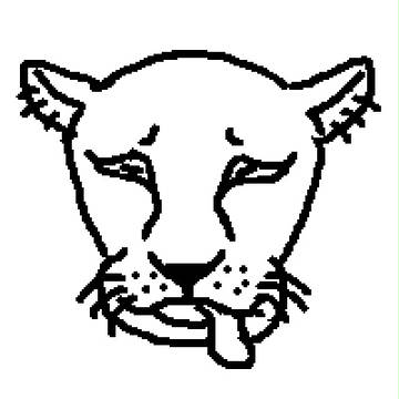 ビタミン不足のライオンがCATスキャンにかけられる絵