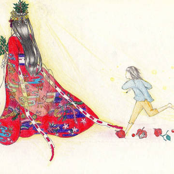 「てぃんさぐぬ花」ジャケットイラスト