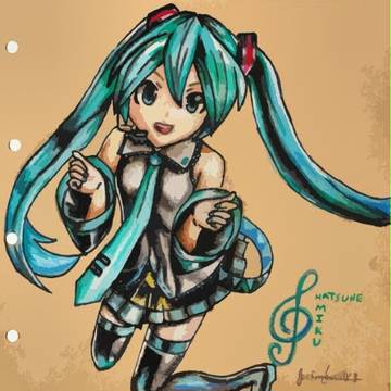 Hatsune Miku Fanart (Vector)