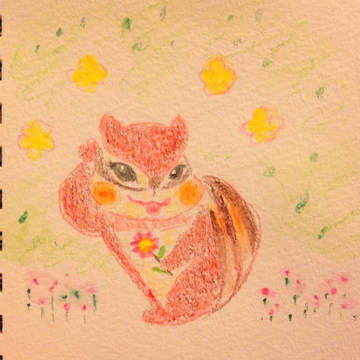 色えんぴつのリス子