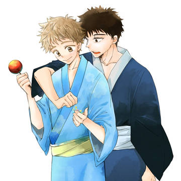夏祭りの 三橋と阿部