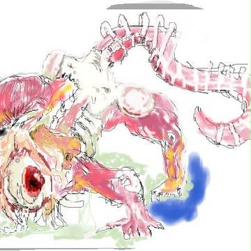 Pixel Art : Anatomic beast