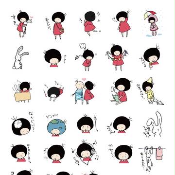 【LINEスタンプ】まっしゅちゃん