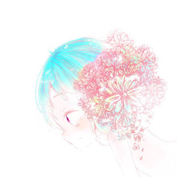 碧い花