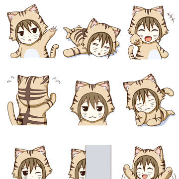 LINEスタンプ作りましたぁ 宣伝イラスト