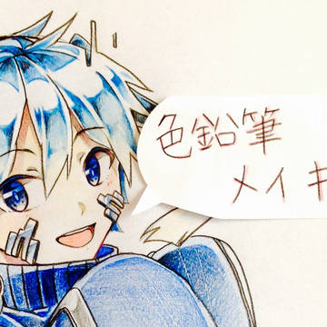 エネちゃんで色鉛筆メイキング