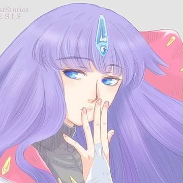 あい色の髪の少女