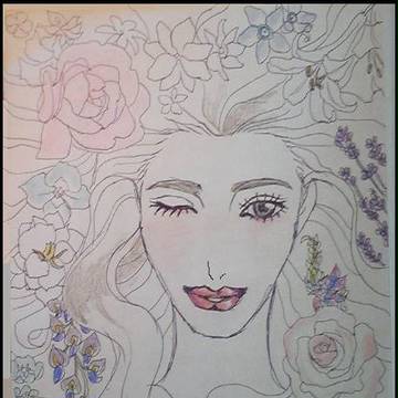 花の女性