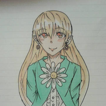 春っぽい子を描きたかったがノートしかなかった件
