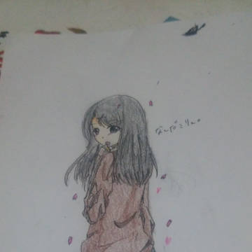 桜のしたの女の子