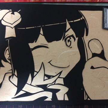 切り絵で「ヘスティア様」