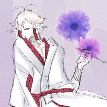 紫 牡丹一華