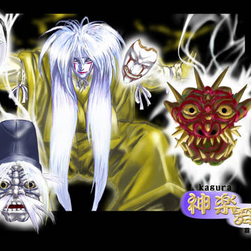 神楽舞う扉絵